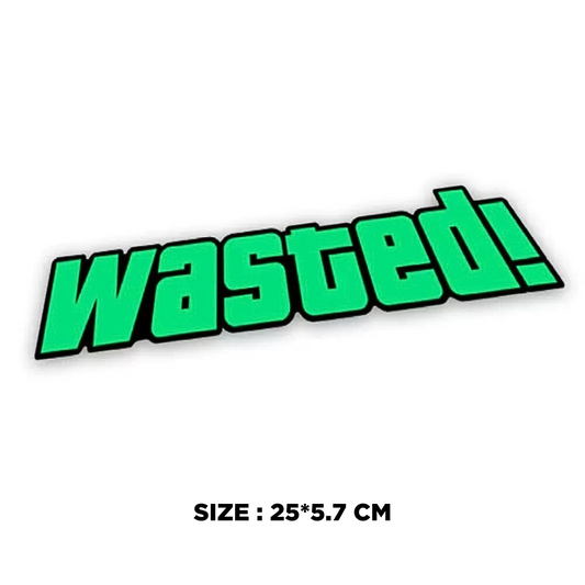 Wasted Car Sticker
