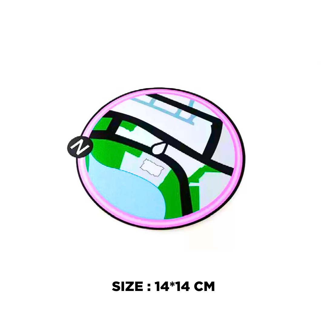 GTA Map Sticker