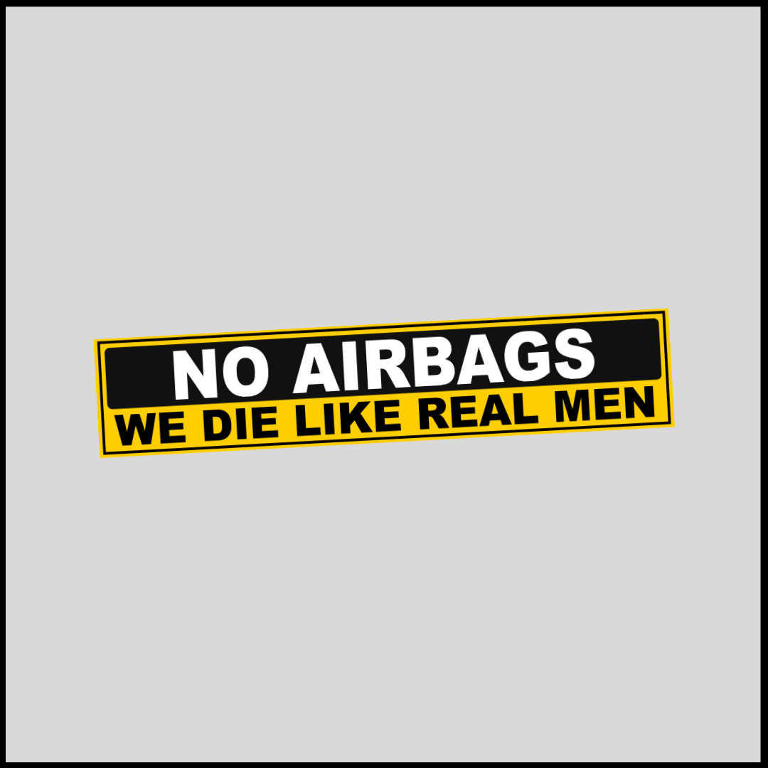 No Airbags Car Sticker