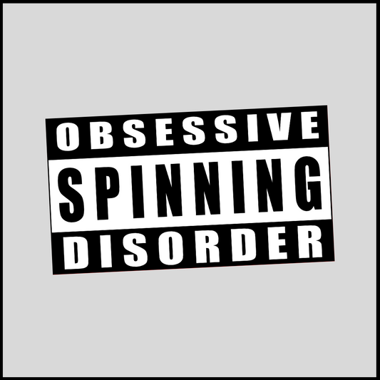 Obsessive Spinning Disorder Car Sticker