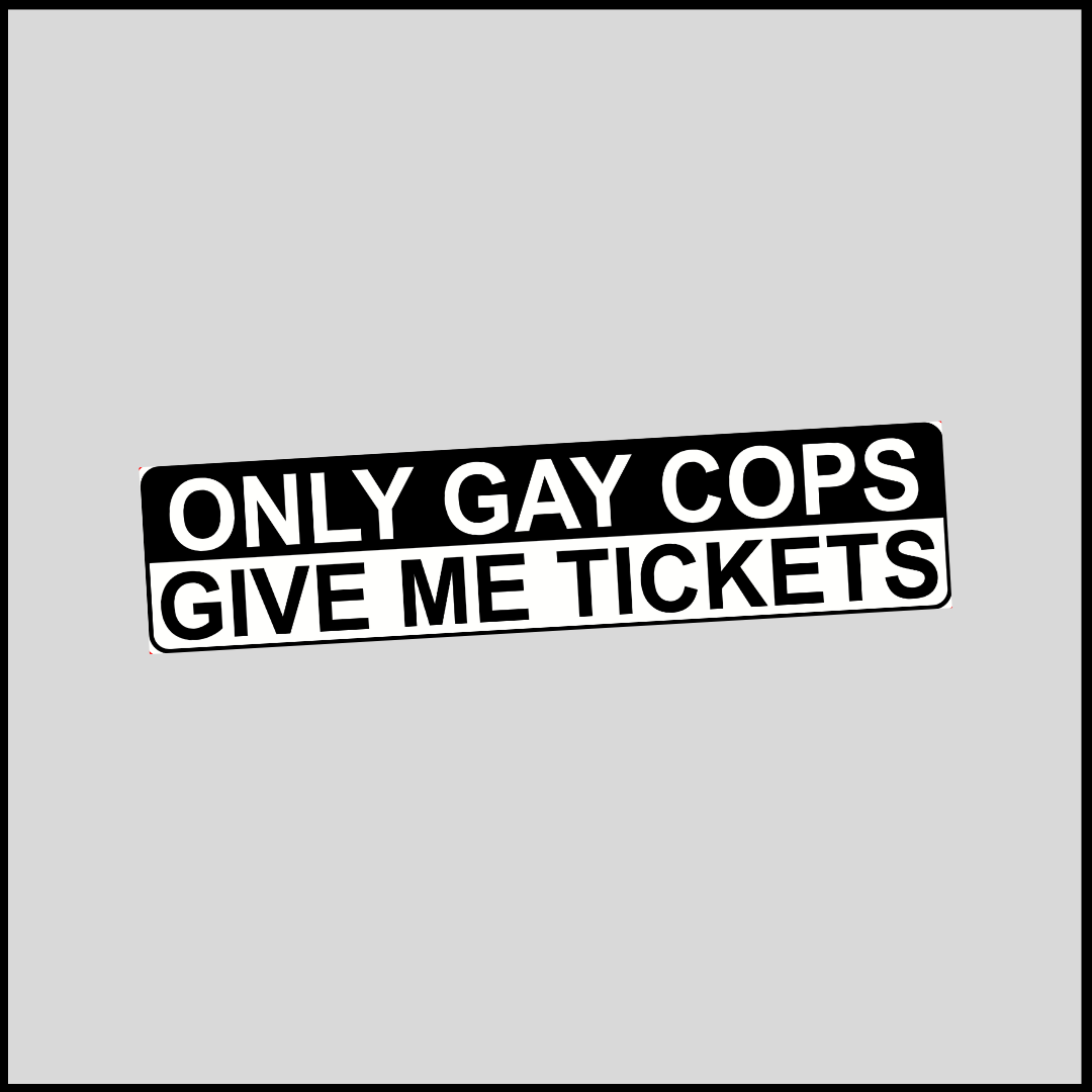 Gay Cops Car Sticker